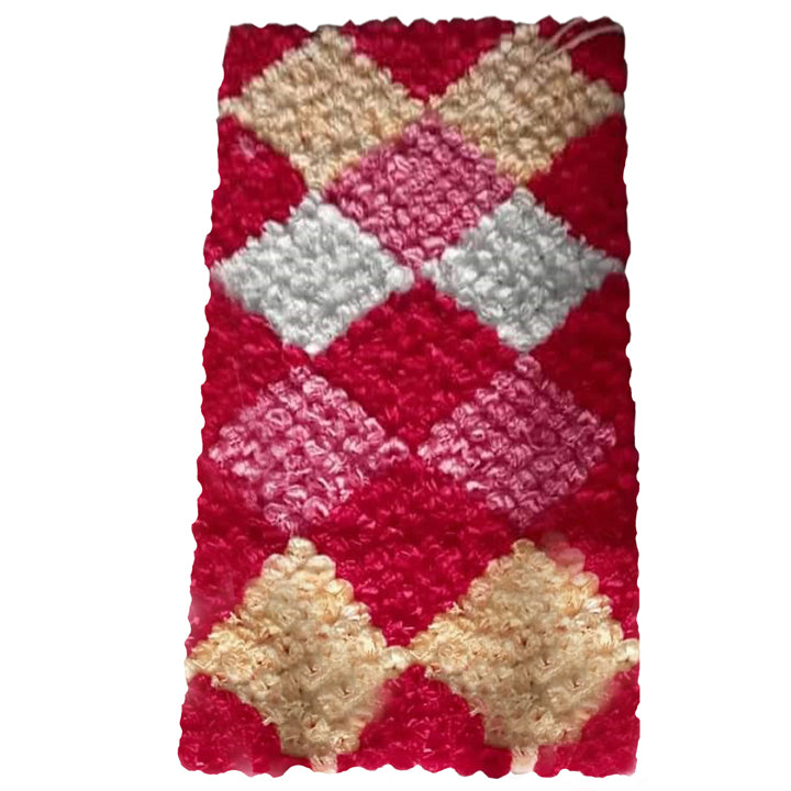 CARNITION PANEL FLOWERS WALL RED, PINK, WHITE AND PITCH COLOUR CARNITION