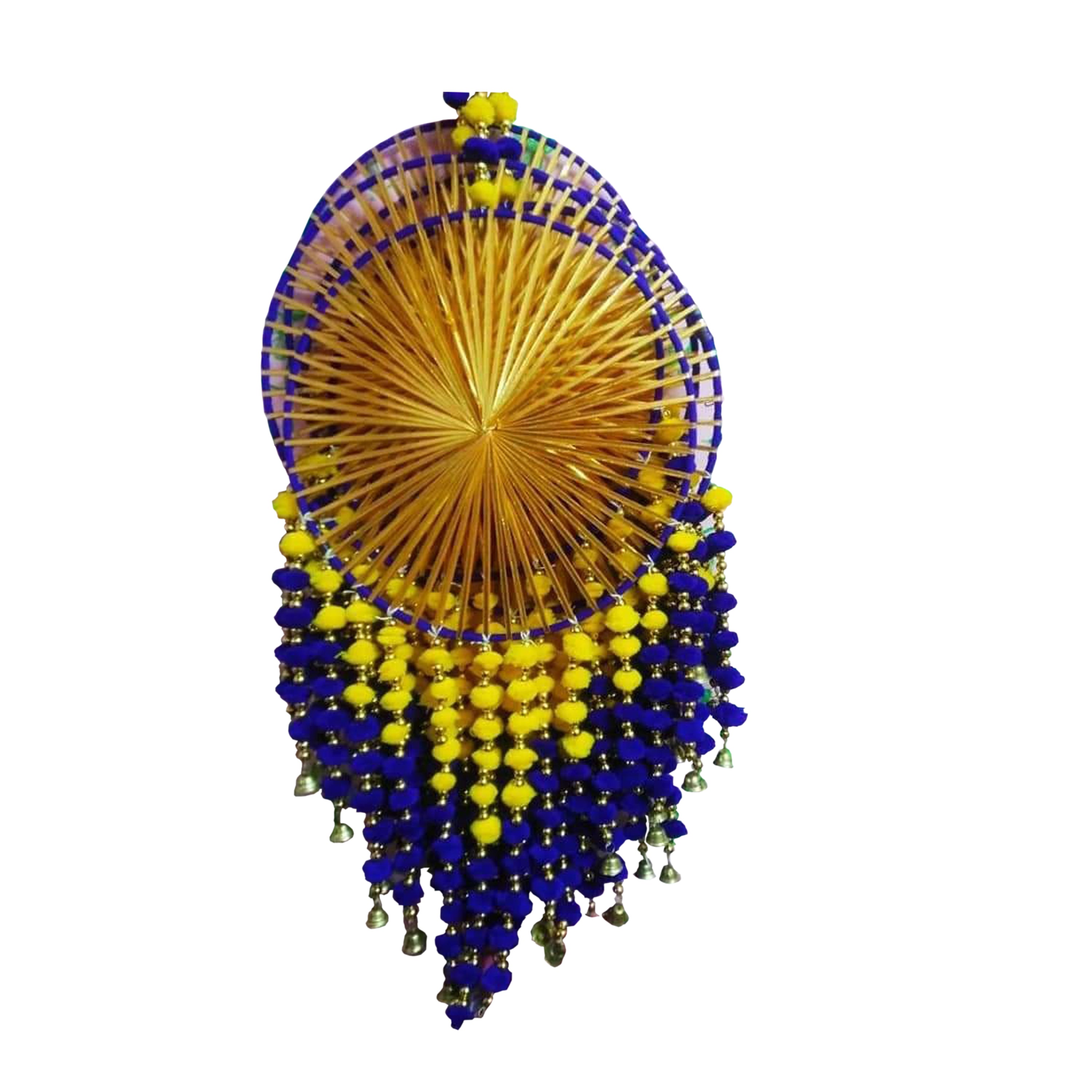 Pompom Flower Gota lace Wedding decoration hanging