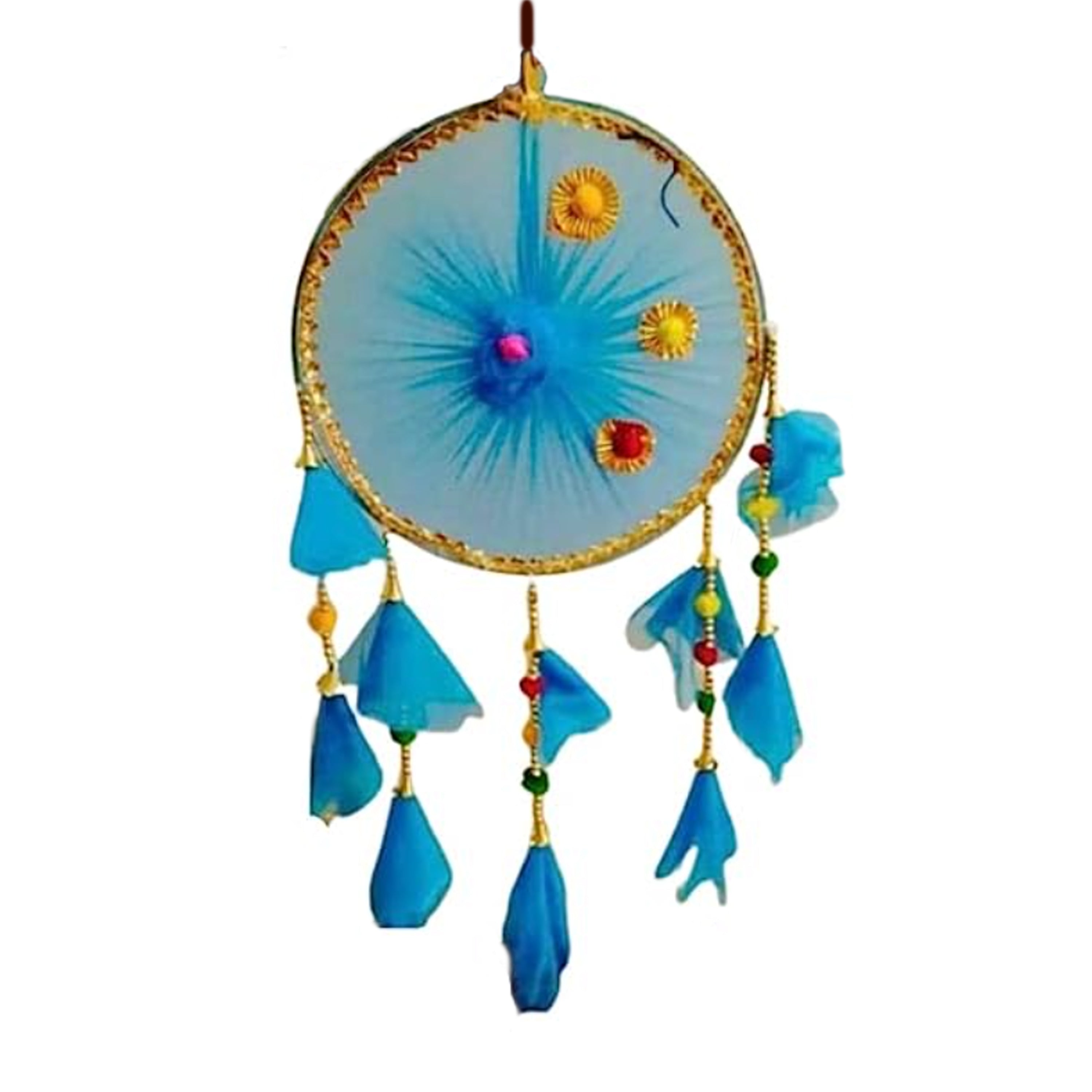 Net cloth Ring With Samosa Ladi Hanging