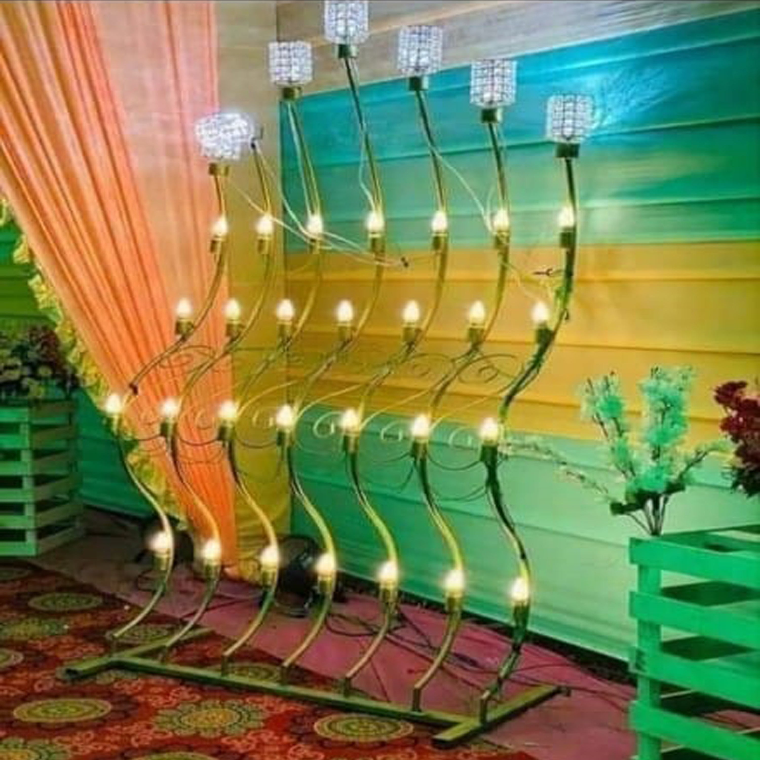 SEVEN STICK 28 CANDEL LIGHT STAND