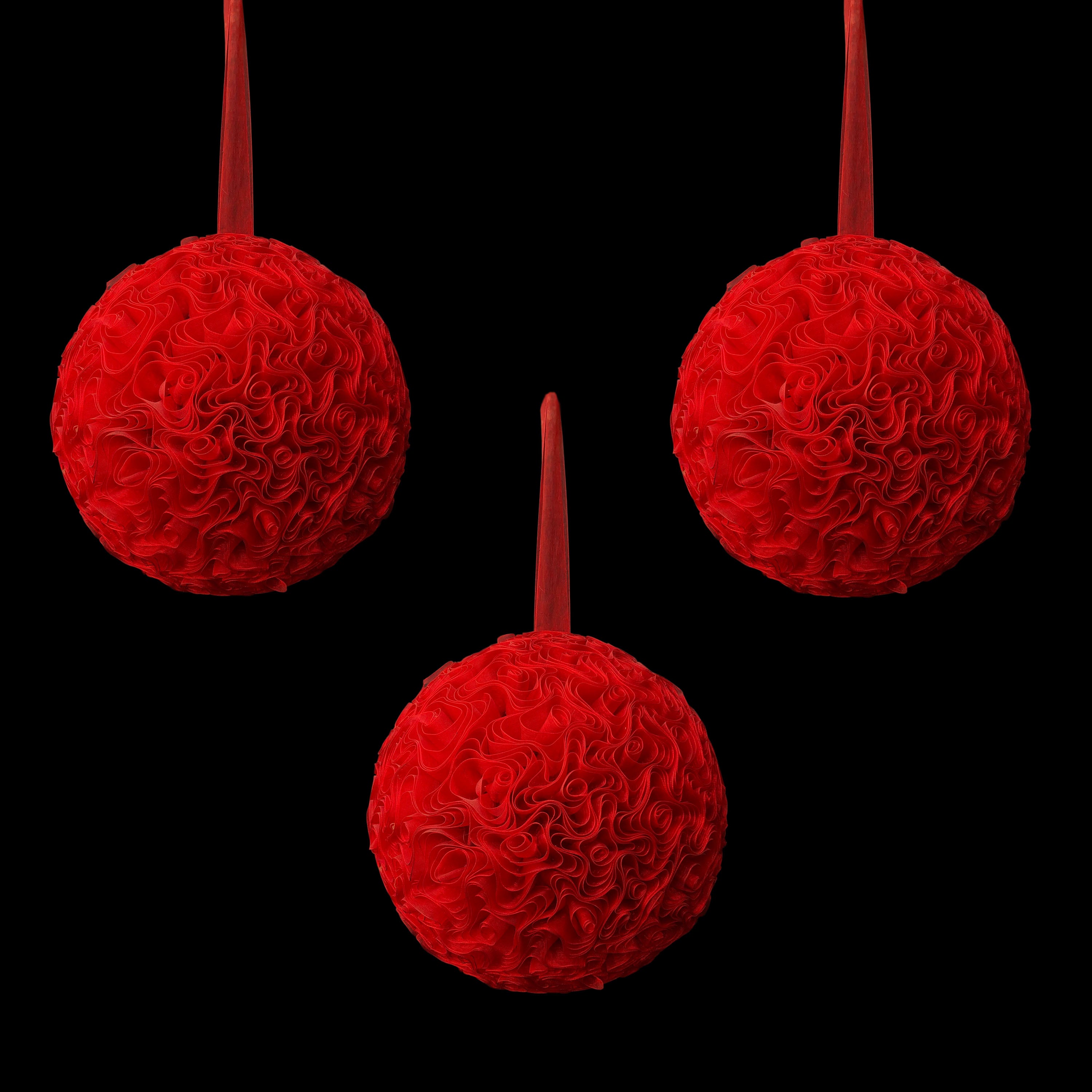 Ribon Hanging Ball Red colour
