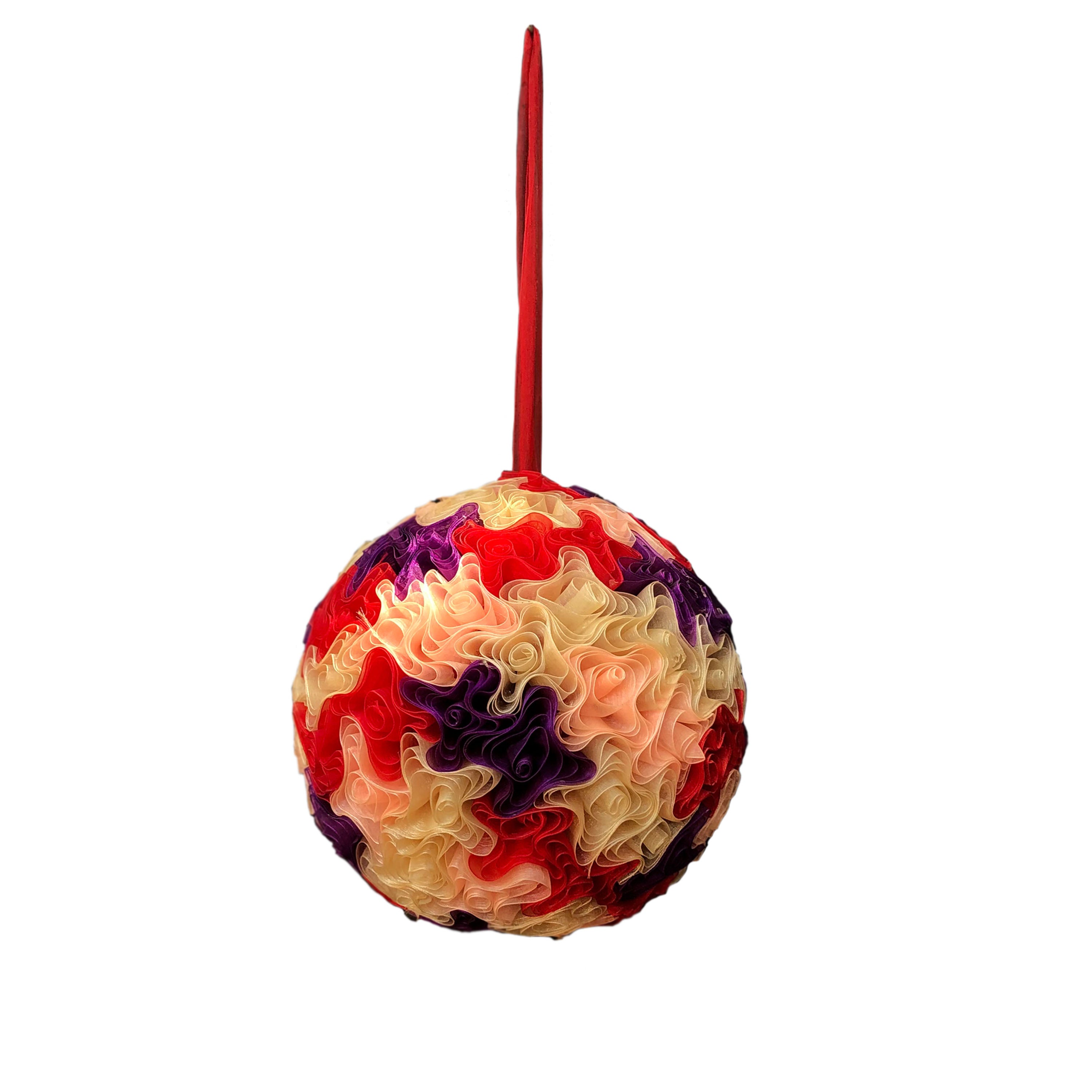 Ribon Hanging Ball Multi colour